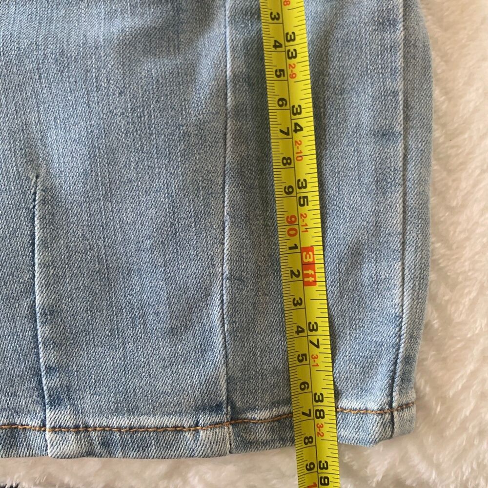 Jessica Simpson Sunshine Barrel Jeans Size 14/32 Light Blue Relaxed Fit Y2K - Picture 9 of 12